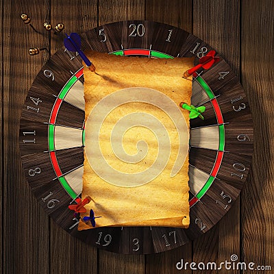 Dartboard Stock Photo