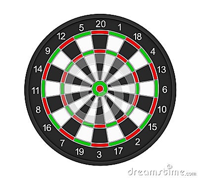 Dartboard Target Isolated Stock Photo