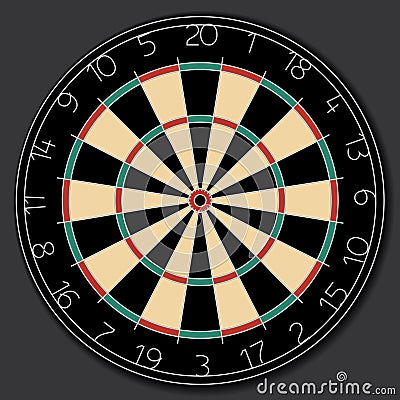 Dartboard vector Vector Illustration