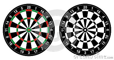 Dartboard Vector Illustration