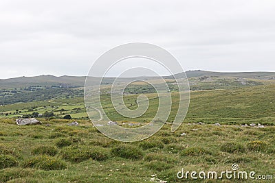 Dartmoor National Park old Railway line to Princetown Stock Photo