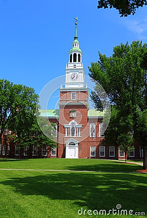 Dartmouth College Baker Library Building Editorial Stock Photo