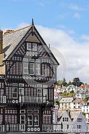 View of York House in Dartmouth Devon on July 29, 2012 Editorial Stock Photo