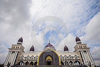 Darurrahman Kecubung Dome Grand Mosque (Mesjid Agung Kubah Kecubung) in Palangkaraya, Indonesia. Stock Photo