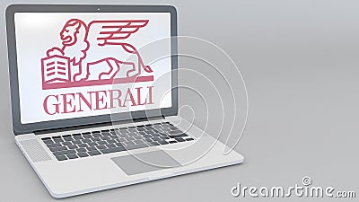 Download Das Öffnen Und Der Schließend Laptop Mit Generali ...
