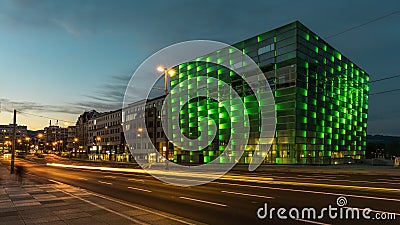 Das AEC in Linz in OberÃ¶sterreich - Ã–sterreich Stock Photo