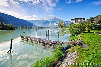 Dascio on Lake Como, Lombardy Stock Photo