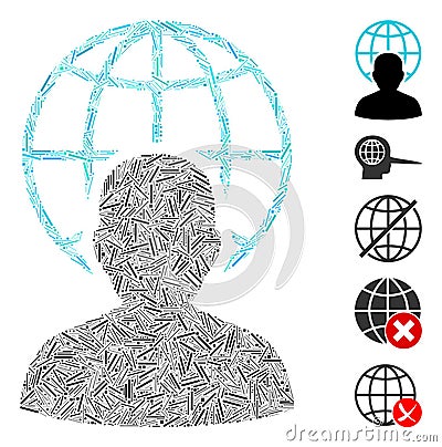 Dash Mosaic Global Governor Icon Stock Photo