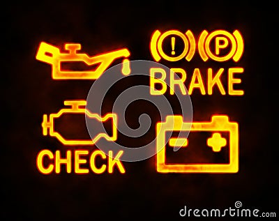 Dash Signs Stock Photo