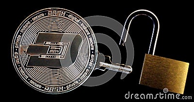 Dash unlock Stock Photo