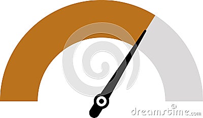 Dashboard colorful speedometer icons set. Tachometer icon isolated. Performance indicator sign. Car speed. Fast internet speed Vector Illustration