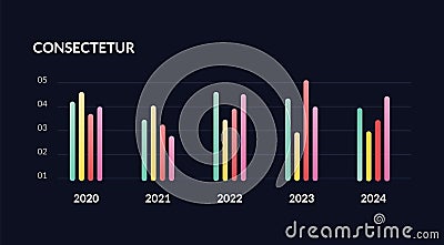 Dashboard infographic. Technology progress bar user interface with statistics graphs finance charts. Vector Vector Illustration