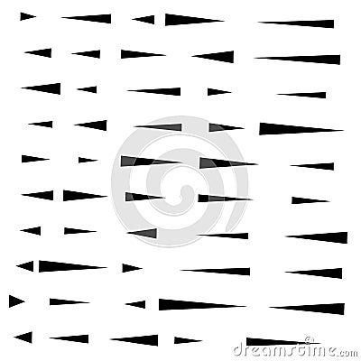 Dashed irregular lines. segment horizontal stripes / lines. straight parallel streaks, strips, lines, stripes pattern / design Vector Illustration