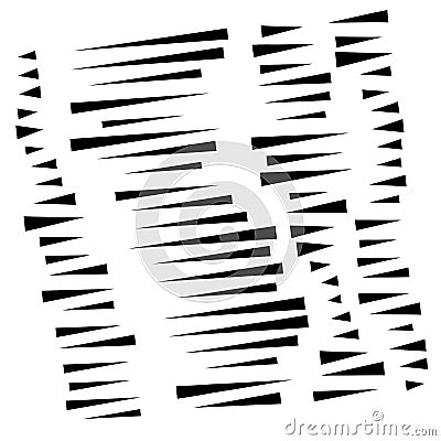 Dashed irregular lines. segment horizontal stripes / lines. straight parallel streaks, strips, lines, stripes pattern / design Vector Illustration