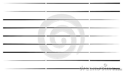 Dashed random straight parallel lines geometric element Vector Illustration