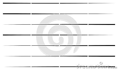 Dashed random straight parallel lines geometric element Vector Illustration