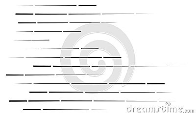 Dashed random straight parallel lines geometric element Vector Illustration