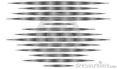 Dashed random straight parallel lines geometric element Vector Illustration