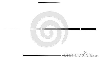 Dashed random straight parallel lines geometric element Vector Illustration