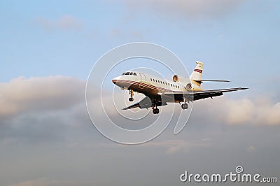 Dassault Falcon 900B, close view Stock Photo