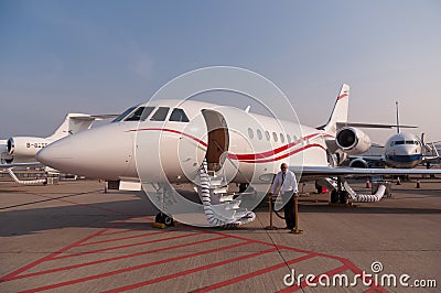 Dassault Falcon Jet Editorial Stock Photo