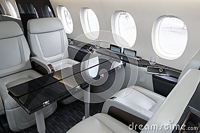 Dassault Falcon 5X business jet Editorial Stock Photo