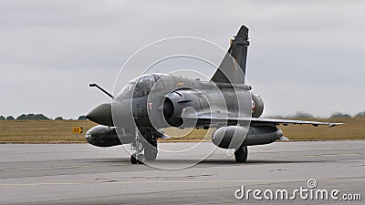 Dassault Mirage 2000D, conventional attack variant, of French Air Force Editorial Stock Photo