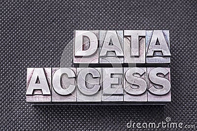 Data access bm Stock Photo