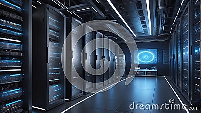 Data Alchemy Unleashed: QuantumQuotient's 3D Spell. AI generate Stock Photo