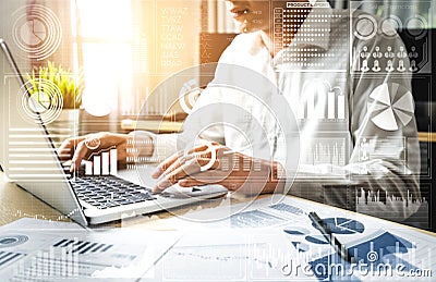 Data Analysis for Business and Finance Concept Stock Photo