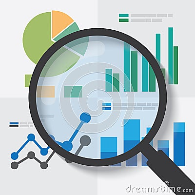 Data analysis concept. Vector Illustration