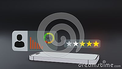 Data Analysis Excellence: Analyst Harnessing the Power of Computer, Dashboard Stock Photo