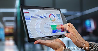 Data Analyst Using Data Analytics KPI Stock Photo