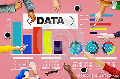 Data Analytics Chart Performance Pattern Statistics Information Stock Photo