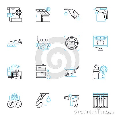 Data analytics linear icons set. Mining, Modeling, Visualization, Collection, Interpretation, Insight, Clustering line Vector Illustration