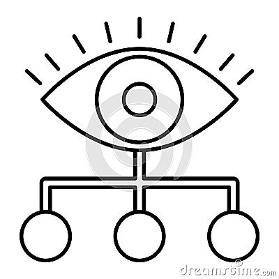 Data Analyzer outline vector icon which can easily modify or edit Vector Illustration