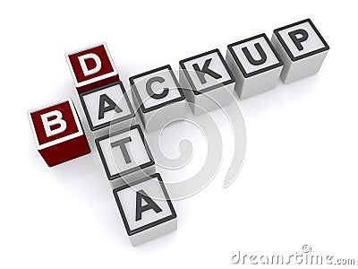 Data backup Stock Photo