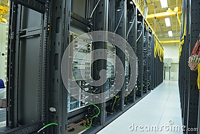 Data Center rack and stacks Stock Photo