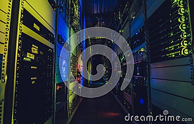 Data centre interface Stock Photo