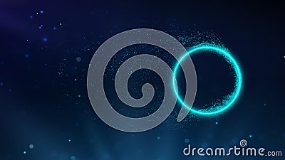 Data circle digital technology background. Internet network abstract background. Big data circle vector illustration. Vector Illustration