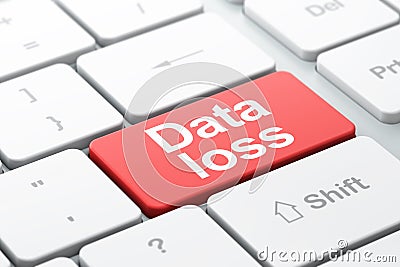 Data concept: Data Loss on computer keyboard background Stock Photo