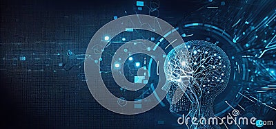 data connection of patients on internet digital technologies. Generative AI Stock Photo