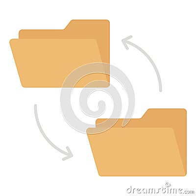 Data conversion Flat Vector icon which can easily modify or edit Vector Illustration