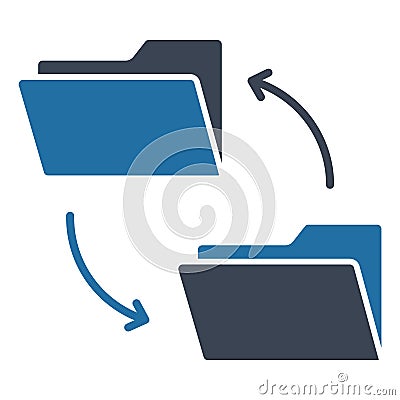 Data conversion Glyph Isolated Vector icon which can easily modify or edit Vector Illustration