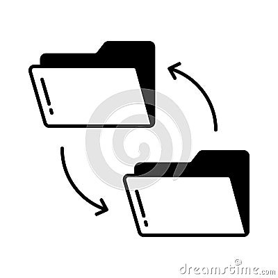 Data conversion Vector Icon which can easily modify or edit Vector Illustration
