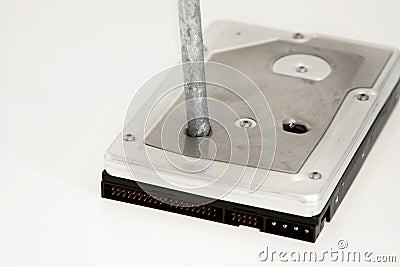 Data Destruction Stock Photo