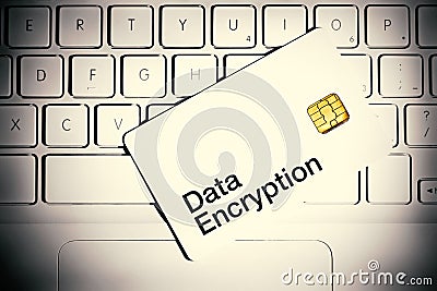 Data Encryption Concept Stock Photo