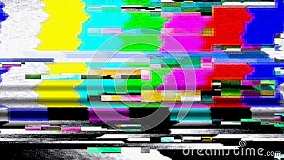 Data Glitch TV Color Bars Malfunction 11025 Stock Photo