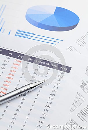 Data and graphical analysis Stock Photo