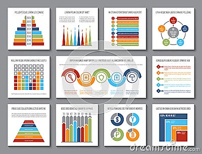 Data graphics. Analytics bar and budget graph, visualization charts and statistics histogram. Presentation infographic Vector Illustration